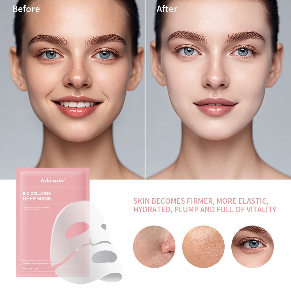 Bio-Collagen Real Deep Collagen Hydrating Overnight Hydrogel Mask