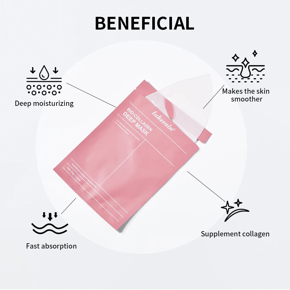 Bio-Collagen Real Deep Collagen Hydrating Overnight Hydrogel Mask