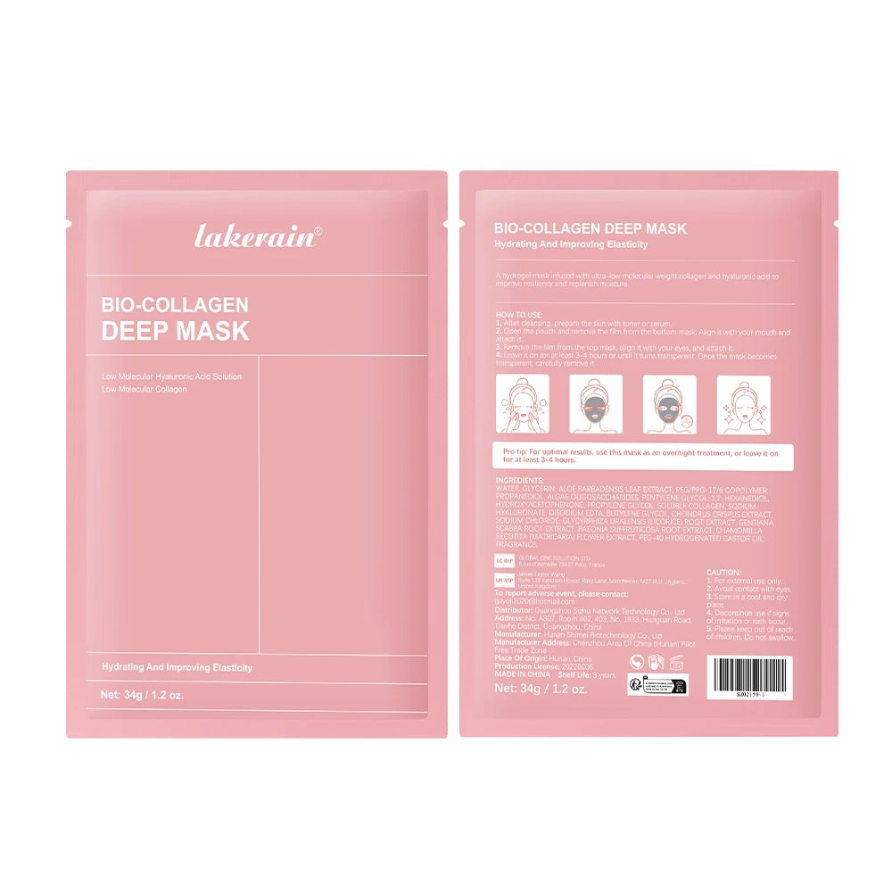 Bio-Collagen Real Deep Collagen Hydrating Overnight Hydrogel Mask